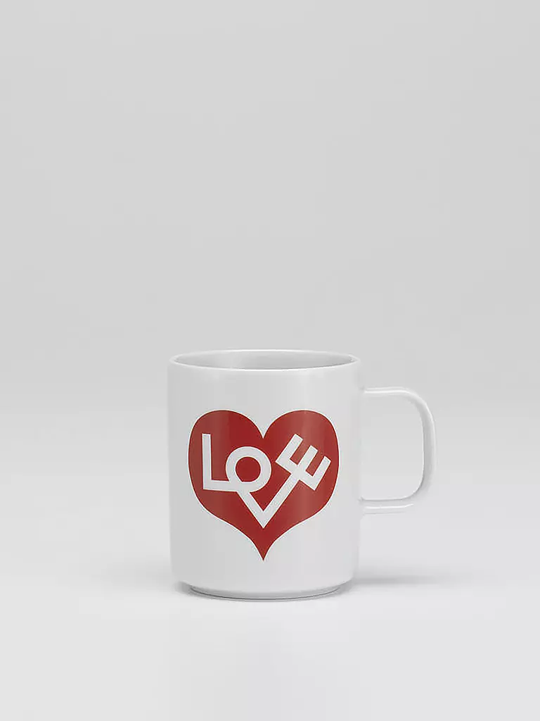 VITRA | Taza con asa - Taza de café Love Heart Rojo | Rojo