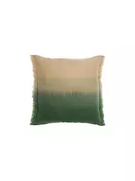 VIVARAISE | Funda de cojín 45x45cm ZEFF Shade Peche | Verde oscuro