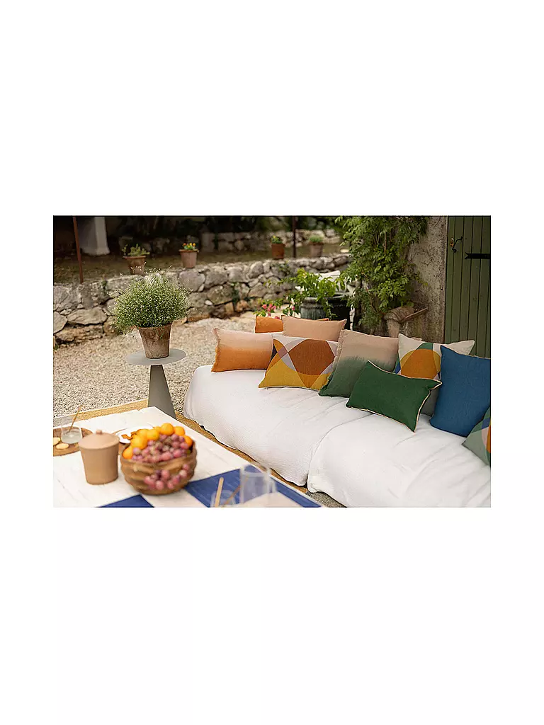 VIVARAISE | Funda de cojín 45x45cm ZEFF Shade Epicea | Verde oscuro