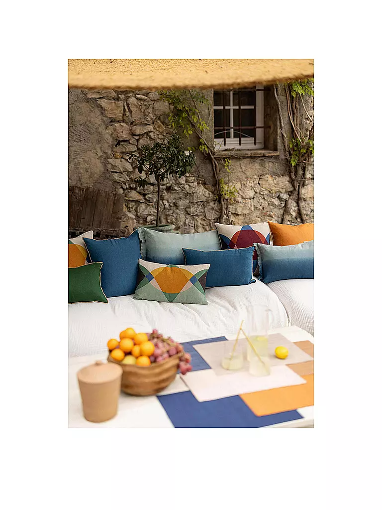 VIVARAISE | Funda de cojín 45x45cm ZEFF Shade Indigo | Azul