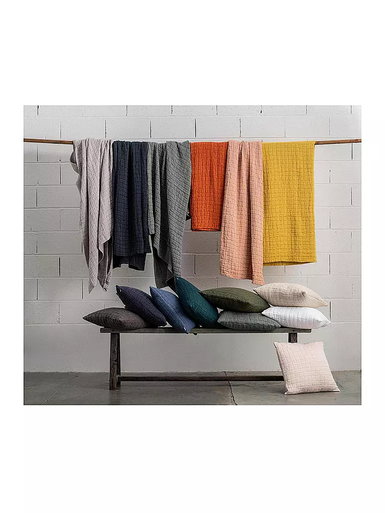 VIVARAISE | Manta para el hogar - Plaid 130x200cm Curry | Amarillo