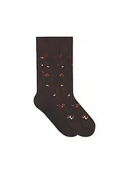 VON JUNGFELD | Socken WILDSCHWEIN orange | Marrón