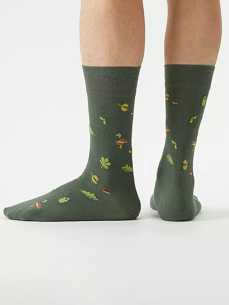 VON JUNGFELD | Socken Pond | Verde oscuro