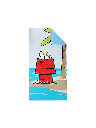 VOSSEN | Toalla de playa de terciopelo 100x180cm VACATION SNOOPY Red
