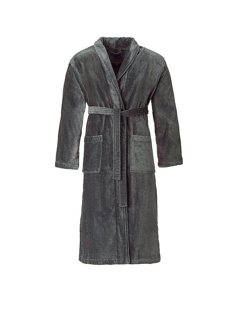 Bata de baño unisex FEELING-L Franela gris L