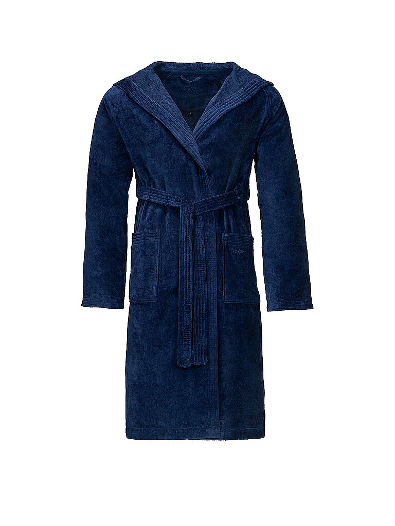Albornoz unisex TEXAS Winternight azul oscuro M
