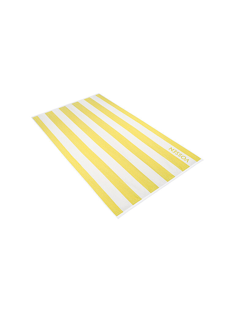 Toalla de playa de velour 100x180cm SIGNATURE Cítricos amarillo