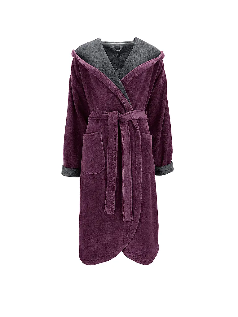 VOSSEN | Albornoz de mujer CARMEN Saúco/Grafito | Baya