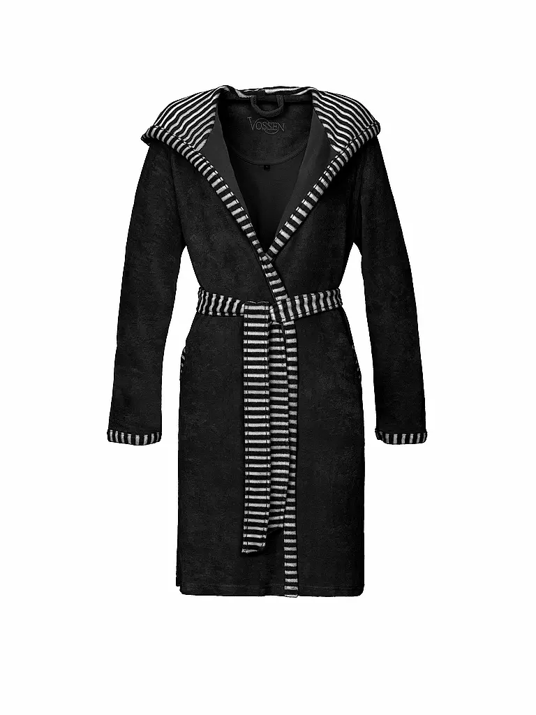 VOSSEN | Albornoz de mujer JUNO Negro | Negro