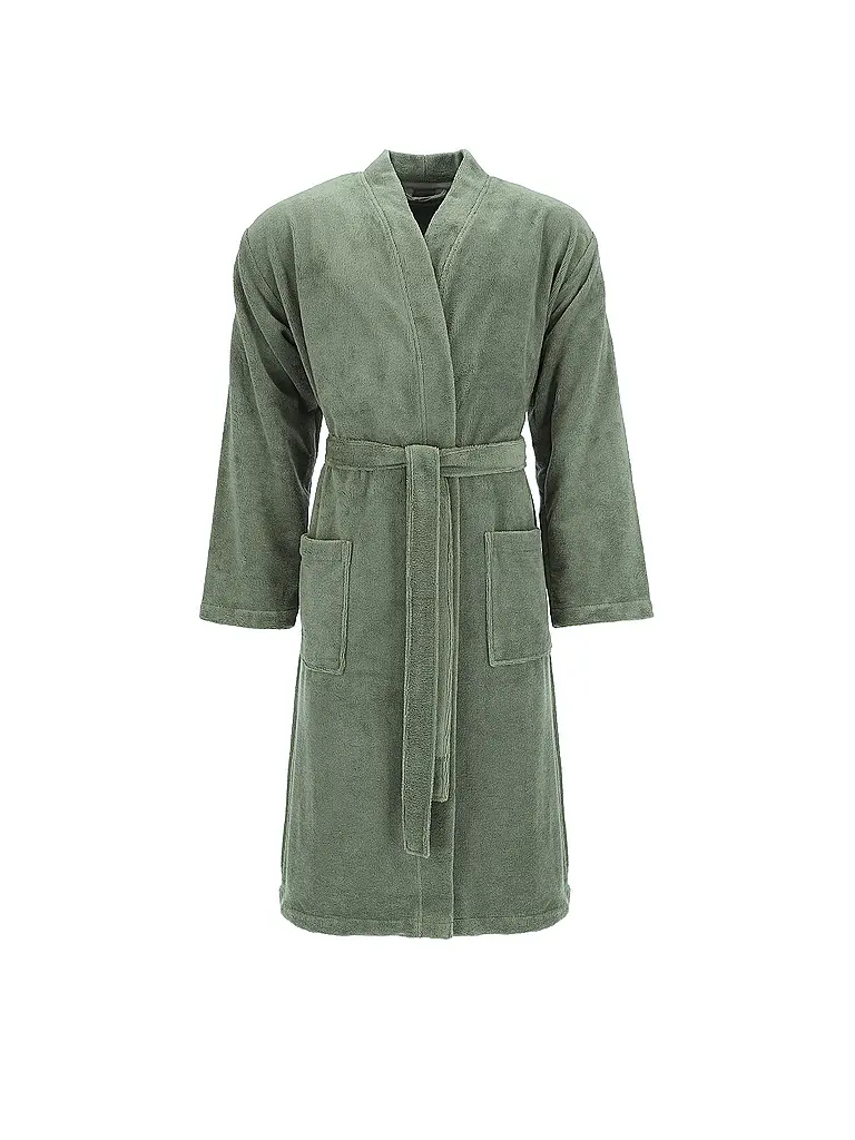 VOSSEN | Albornoz para hombre COSMO Detox Green | Verde oscuro