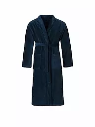 VOSSEN | Albornoz unisex FEELING-L Franela | Azul oscuro