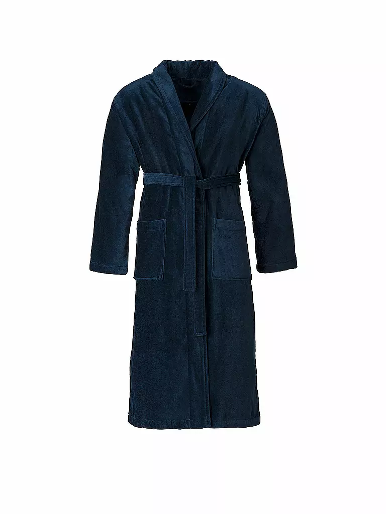 VOSSEN | Albornoz unisex FEELING-L Winternight | Azul oscuro