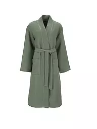 VOSSEN | Albornoz unisex SIAM Pearl Skin | Verde oscuro