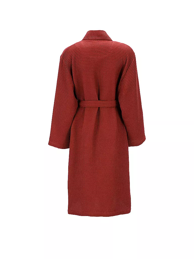VOSSEN | Albornoz unisex SIAM Raw Sugar | Rojo oscuro