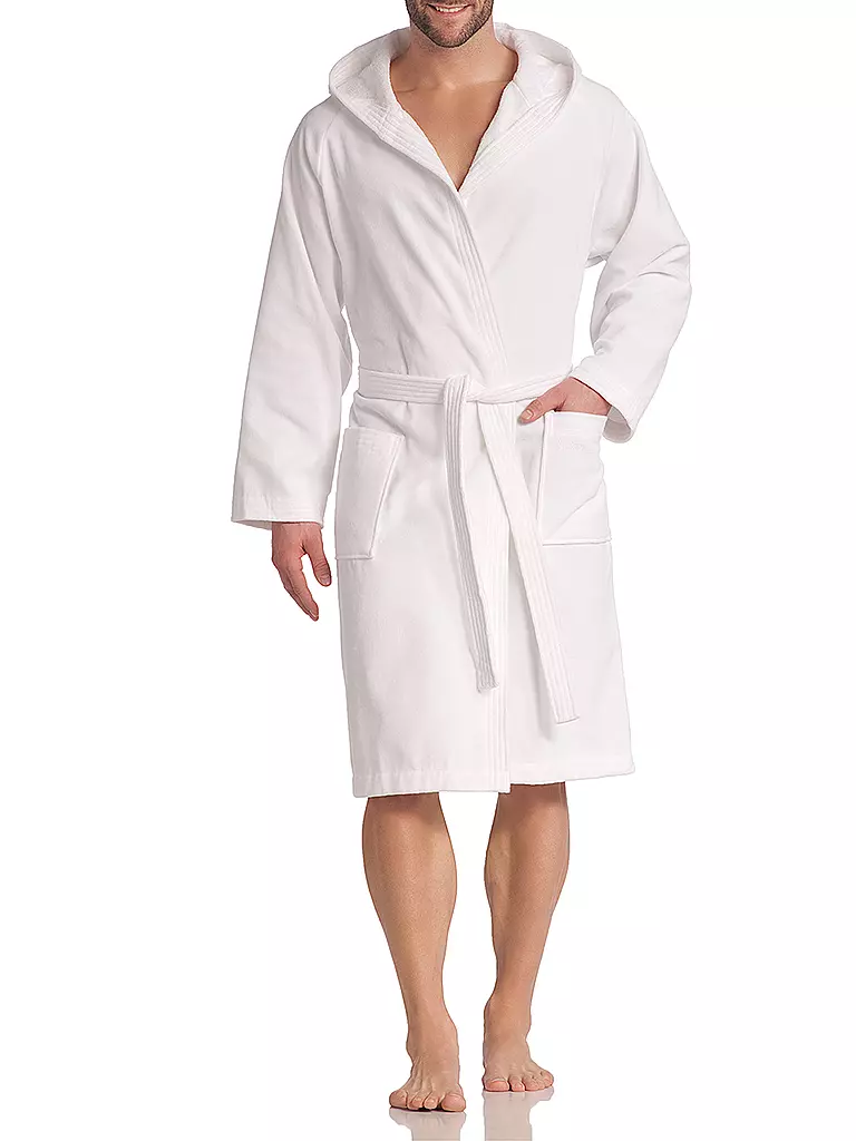 VOSSEN | Albornoz unisex TEXAS blanco | Blanco