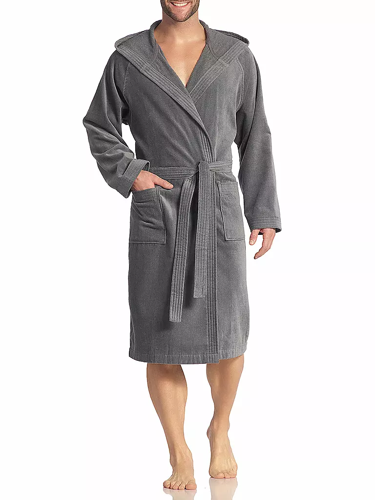 VOSSEN | Albornoz unisex TEXAS Franela | Gris