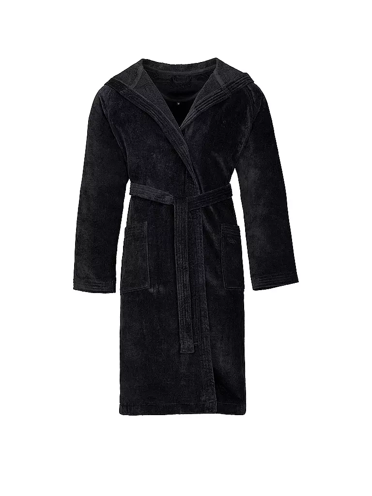VOSSEN | Albornoz unisex TEXAS Negro | Negro