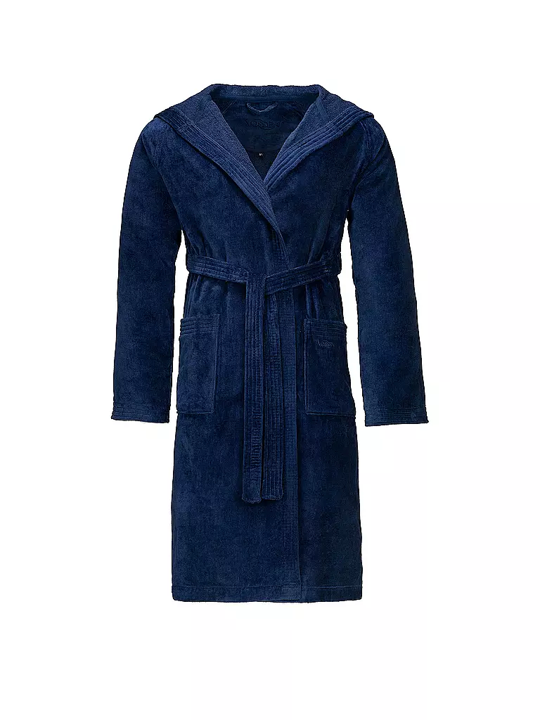 VOSSEN | Albornoz unisex TEXAS Winternight | Azul oscuro