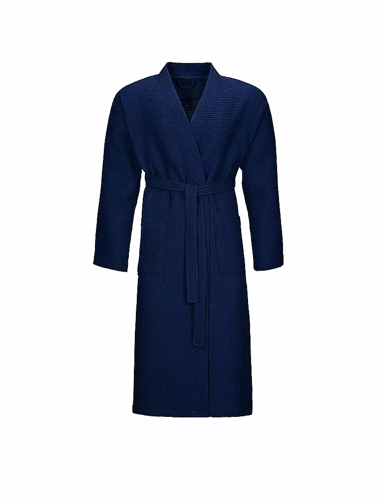 VOSSEN | Albornoz unisex WELLINGTON-L Winternight | Azul oscuro