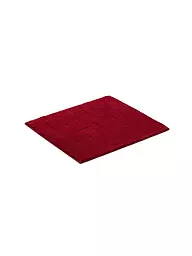 VOSSEN | Alfombra de baño EXCLUSIVE 55x65cm Marfil | Rojo oscuro