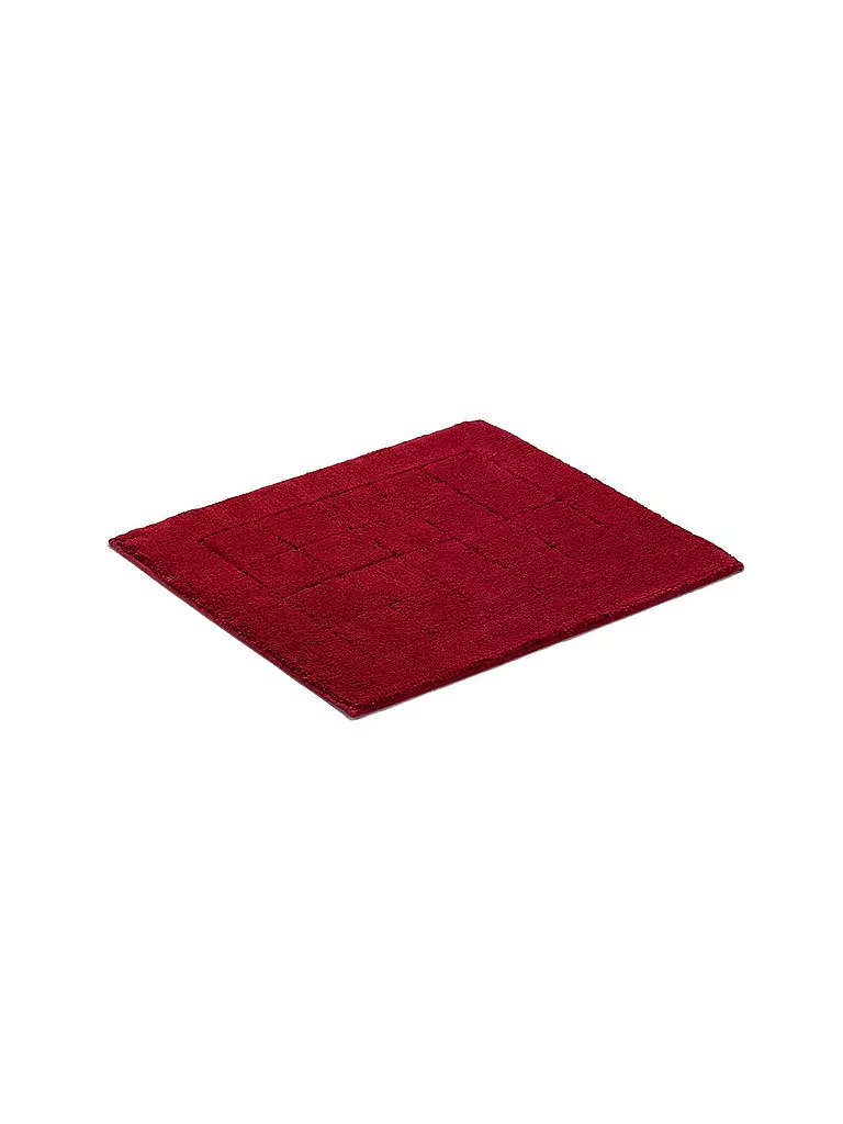 VOSSEN | Alfombra de baño EXCLUSIVE 55x65cm Rubí | Rojo oscuro