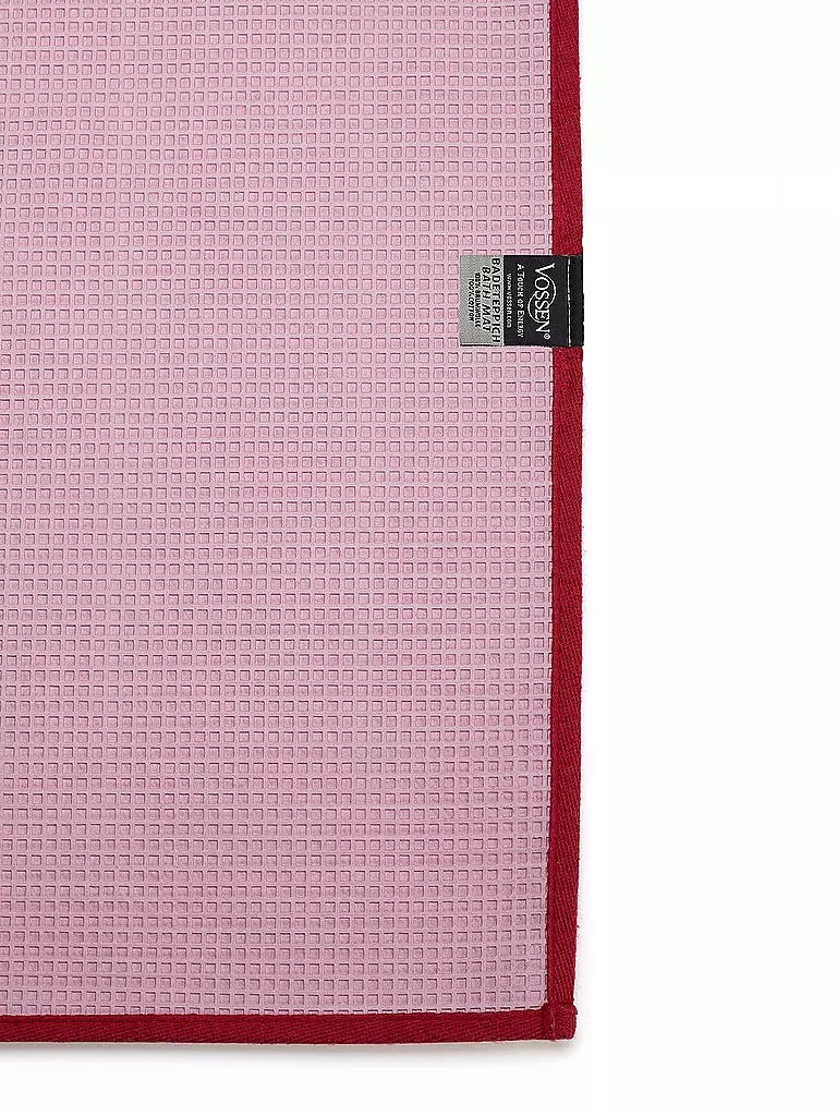 VOSSEN | Alfombra de baño EXCLUSIVE 55x65cm Rubí | Rojo oscuro
