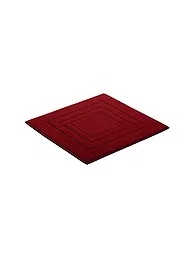 VOSSEN | Alfombra de baño FEELING 60x60cm Rubí | Rojo oscuro