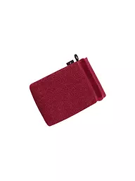 VOSSEN | Guante de baño PURE 16x22cm Red Rock | Rojo oscuro