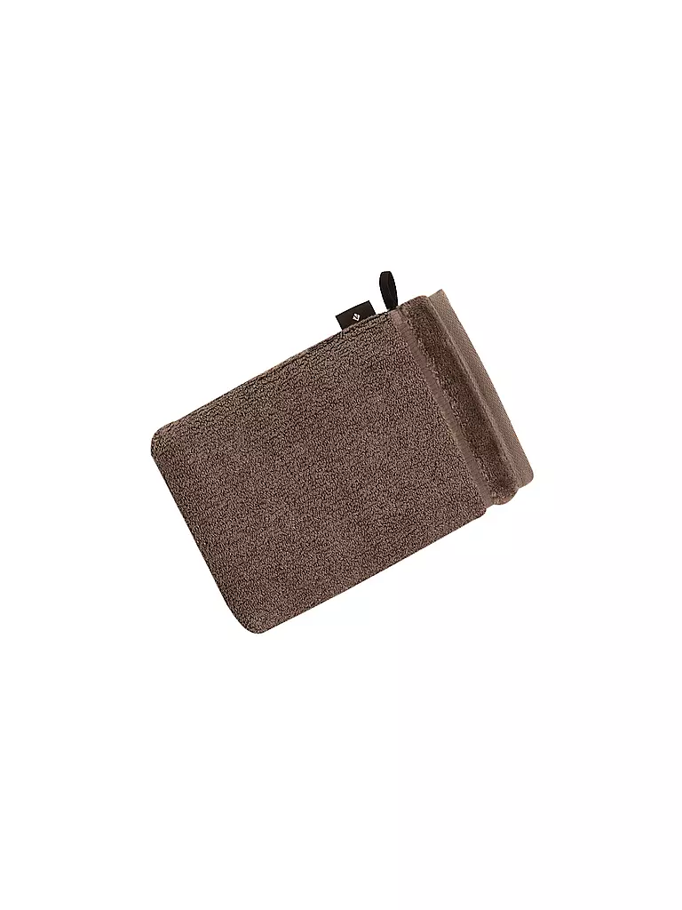 VOSSEN | Guante de baño PURE 16x22cm Toffee | Verde