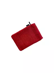 VOSSEN | Guante de baño TOMORROW 22x16m Gris oscuro | Rojo