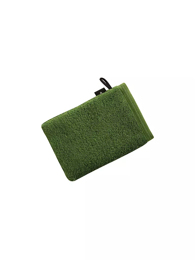 VOSSEN | Guante de baño VEGAN LIFE 16x22cm Clover | Verde oscuro