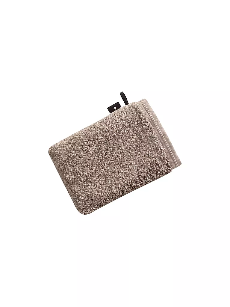 VOSSEN | Guante de baño VEGAN LIFE 16x22cm Pepplestone | Marrón