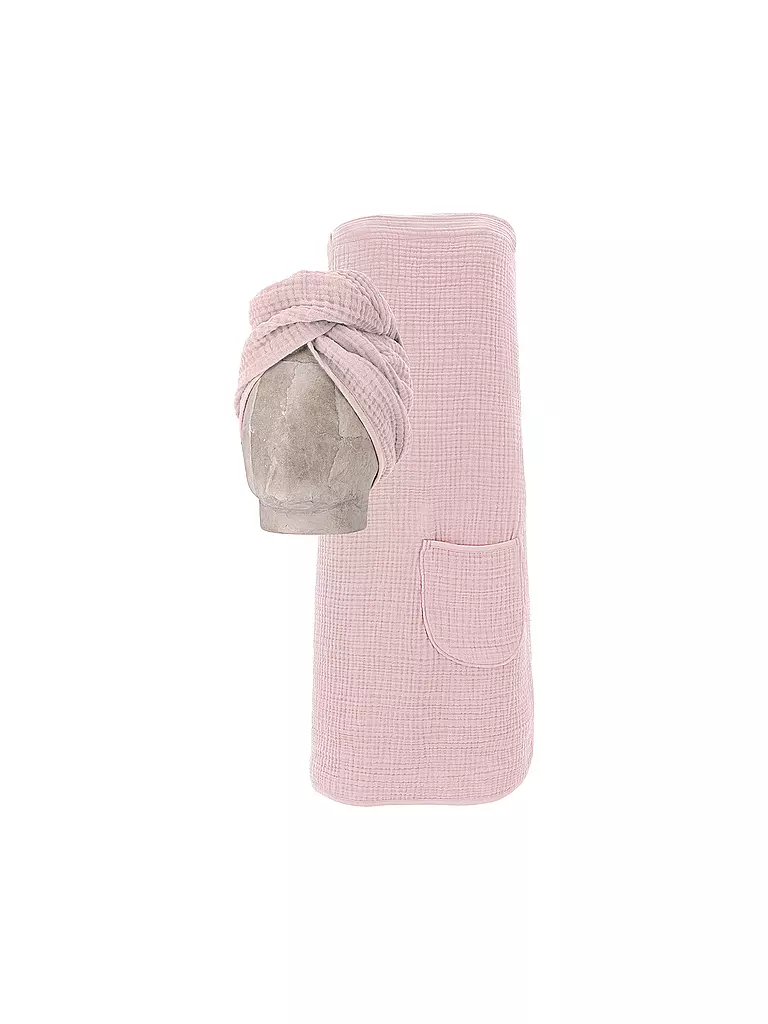 VOSSEN | Saunakilt 2 piezas WELLNESS Pearl Skin | Rosa