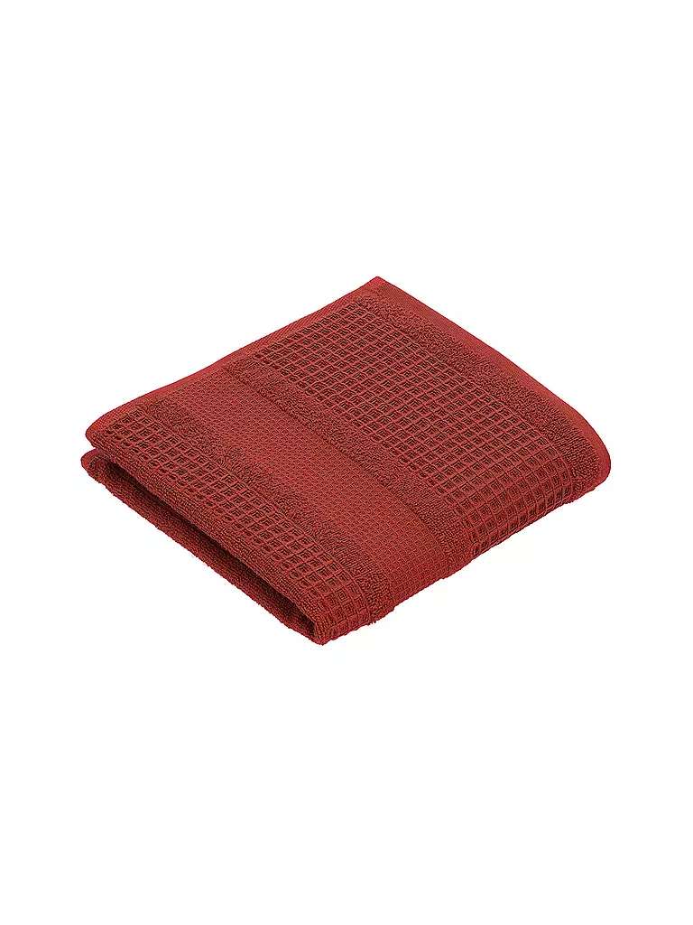 VOSSEN | Toalla 50x100cm SENSES Raw Sugar | Rojo oscuro