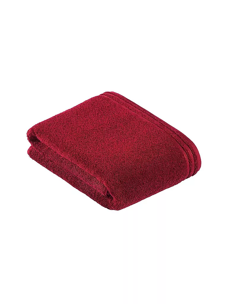 VOSSEN | Toalla de baño CALYPSO FEELING 100x150cm Rubí | Rojo oscuro