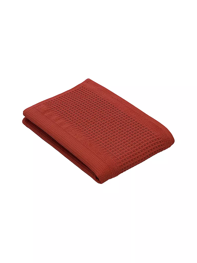 VOSSEN | Toalla de ducha 67x140cm SENSES Raw Sugar | Rojo oscuro