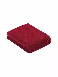 VOSSEN | Toalla de ducha CALYPSO FEELING 67x140cm Marfil | Rojo oscuro