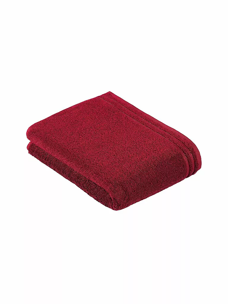 VOSSEN | Toalla de ducha CALYPSO FEELING 67x140cm Rubí | Rojo oscuro