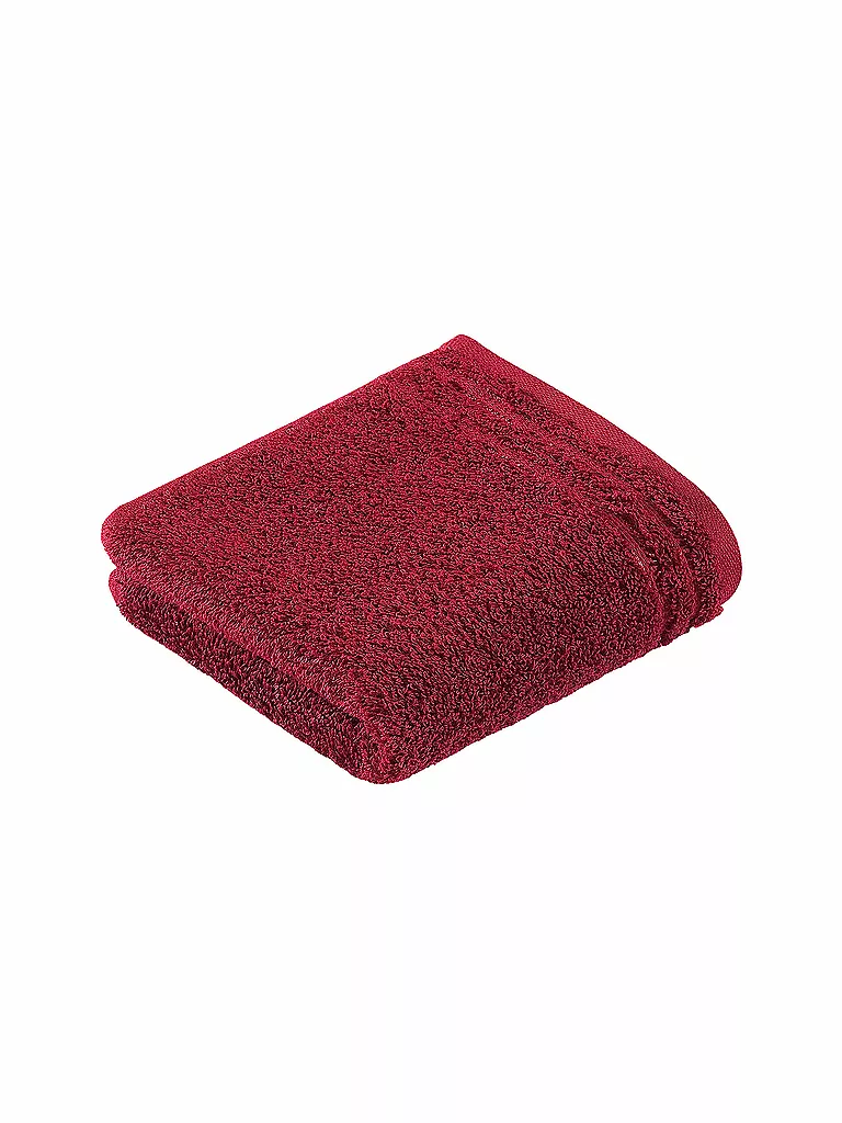 VOSSEN | Toalla de tocador CALYPSO FEELING 30x50cm Rubí | Rojo oscuro