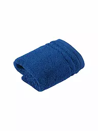 VOSSEN | Toalla de tocador VIENNA STYLE SUPERSOFT 30x30cm Blanco | Azul oscuro