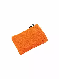 VOSSEN | Guante de baño CALYPSO FEELING 22x16cm Ivory | Naranja