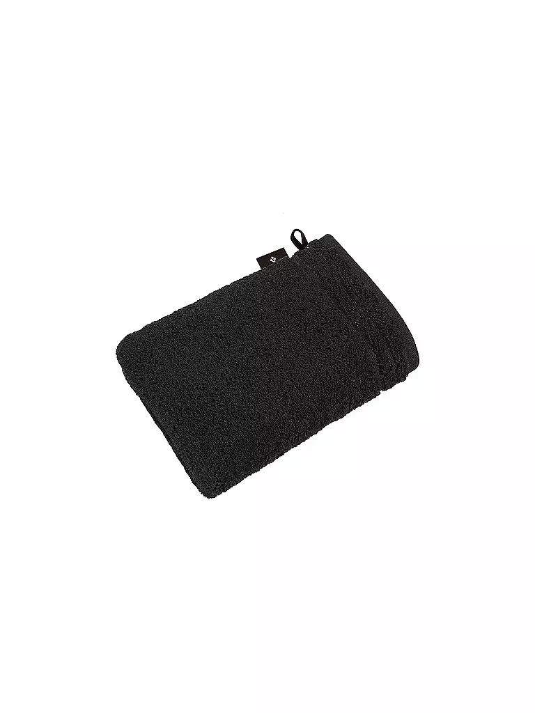 VOSSEN | Waschhandschuh CALYPSO FEELING 22x16cm Schwarz | Negro