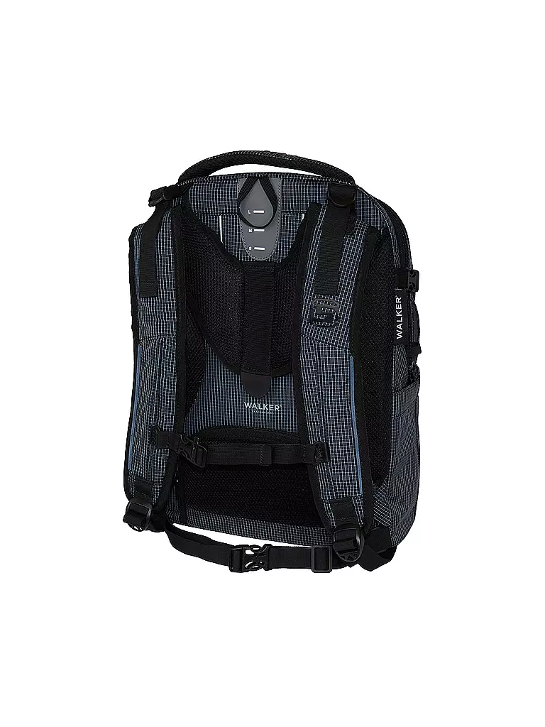 WALKER | Mochila escolar Campus Evo 2.0 Grid Navy | Azul oscuro