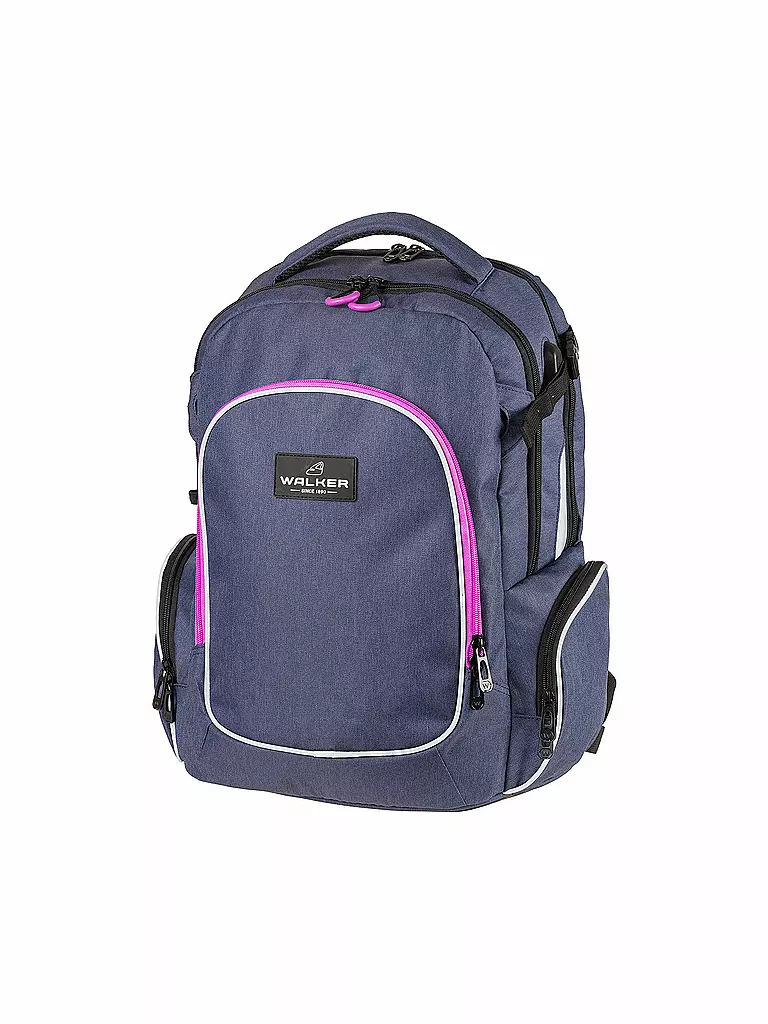 WALKER | Mochila escolar Campus Evo Wizzard Blue Ivy Pink | Azul