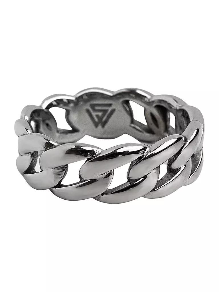 WARPEDSENSE | Anillo CUBAN de acero inoxidable | Plata