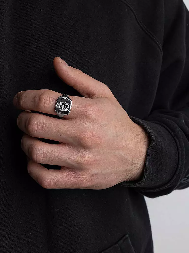 WARPEDSENSE | Ring ONI MASK | Plata