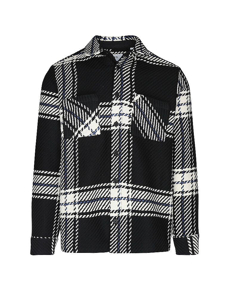 Wax London Overshirt WHITING negro