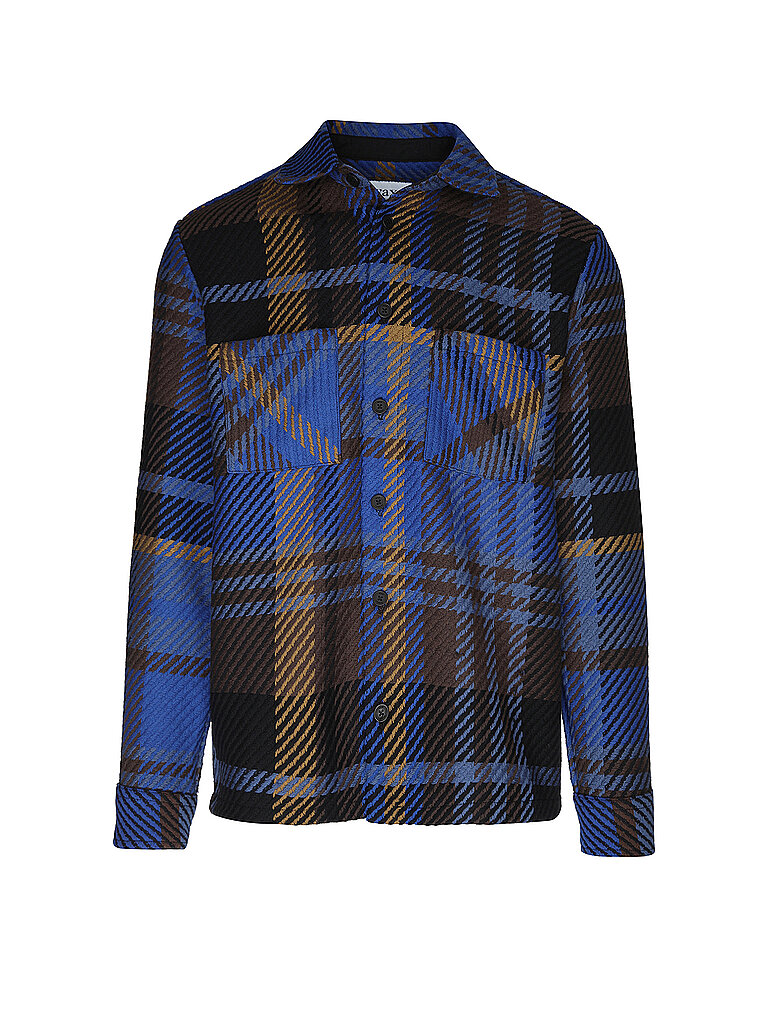 Wax London Overshirt WHITING azul