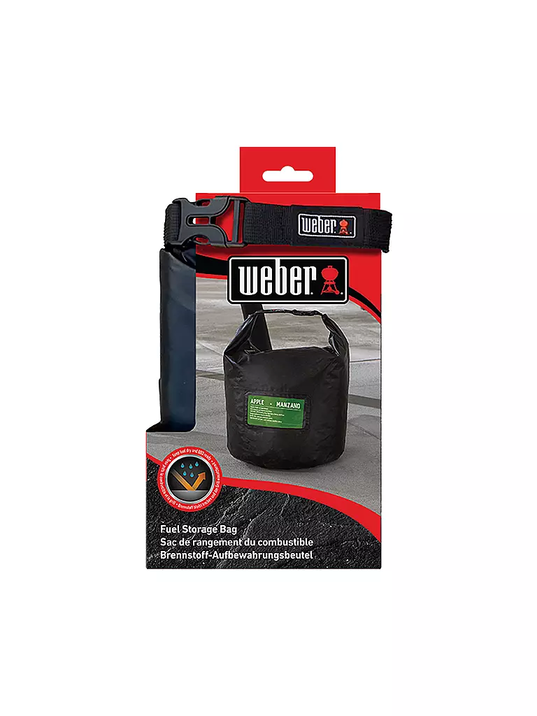 WEBER GRILL | Bolsa de almacenamiento de combustible 7007 | Negro