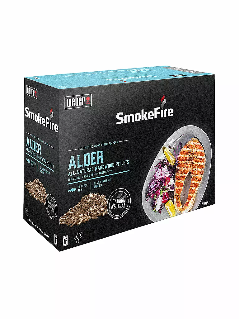 WEBER GRILL | Smokefire Holzpellets 8kg Erlenholz | Marrón